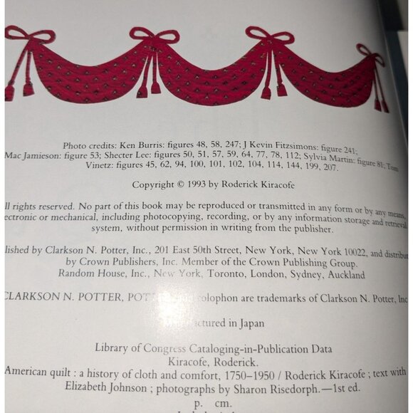 The American Quilt Book By Roderick Kiracofe Mary Elizabeth Johnson Hardcover - Picture 7 of 9